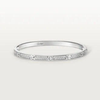 Love-armband, liten modell, pavé