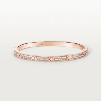 Love-armband, liten modell, pavé