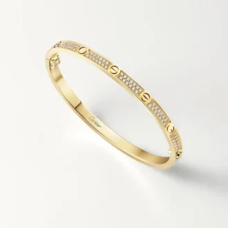 Love-armband, liten modell, pavé