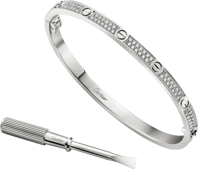 Love-armband, liten modell, pavé Love-armband, liten modell, pavé