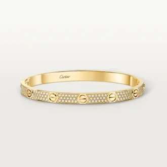 Love-armband, medelstor modell, pavé