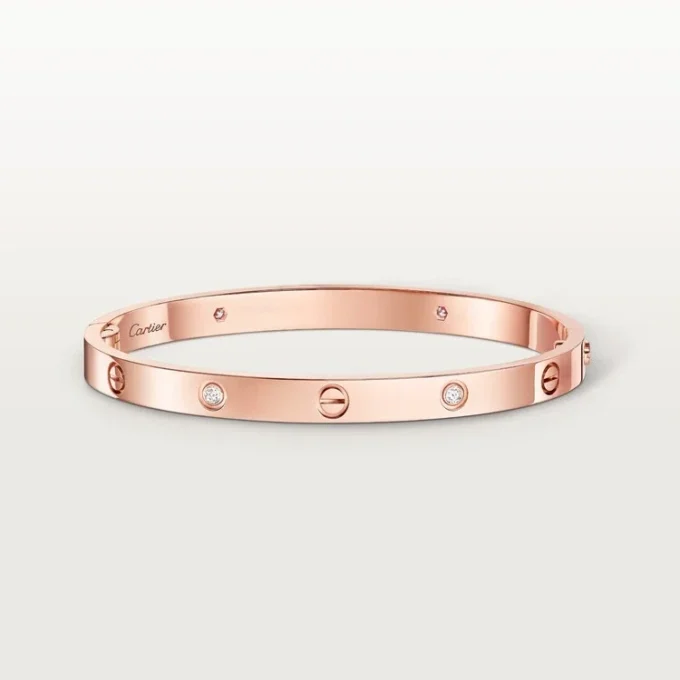 Love-armband, mediummodell, 4 diamanter Love-armband, mediummodell, 4 diamanter