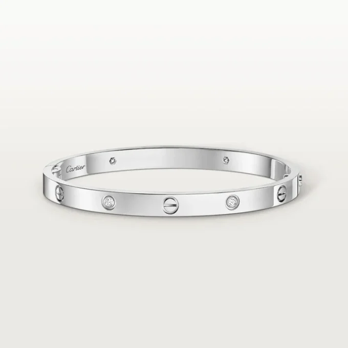 Love-armband, mediummodell, 4 diamanter Love-armband, mediummodell, 4 diamanter
