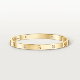 Love-armband, mediummodell, 4 diamanter