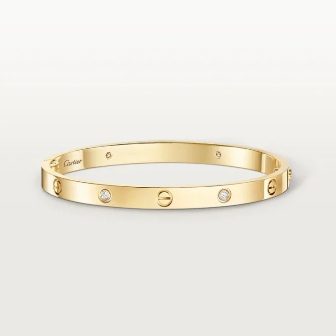 Love-armband, mediummodell, 4 diamanter Love-armband, mediummodell, 4 diamanter