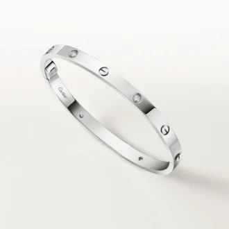 Love-armband, mediummodell, 4 diamanter