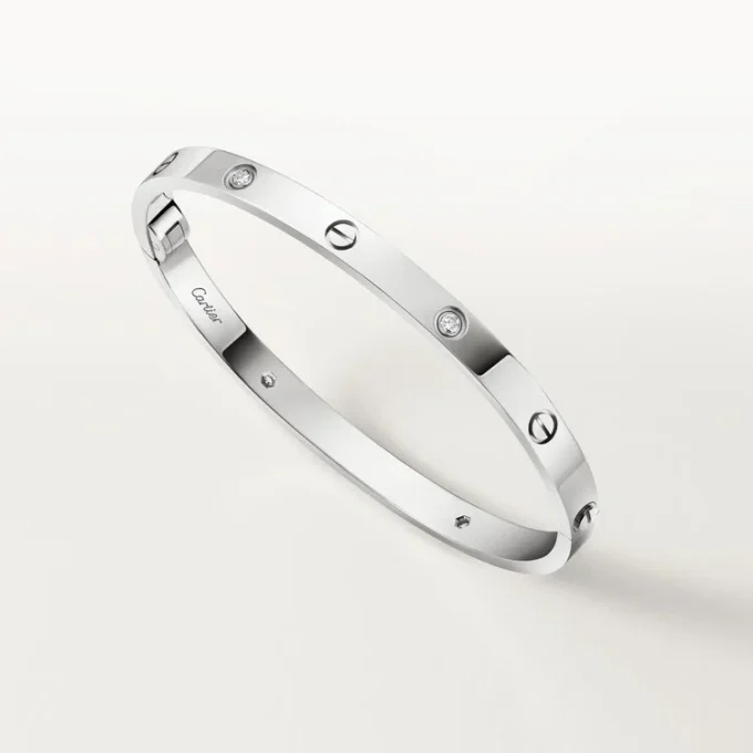 Love-armband, mediummodell, 4 diamanter Love-armband, mediummodell, 4 diamanter
