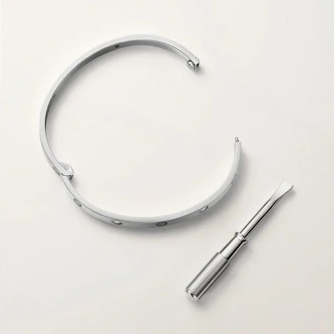 Love-armband, mediummodell, 4 diamanter Love-armband, mediummodell, 4 diamanter