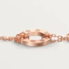 Love-armband, på kedja, 2 diamanter
