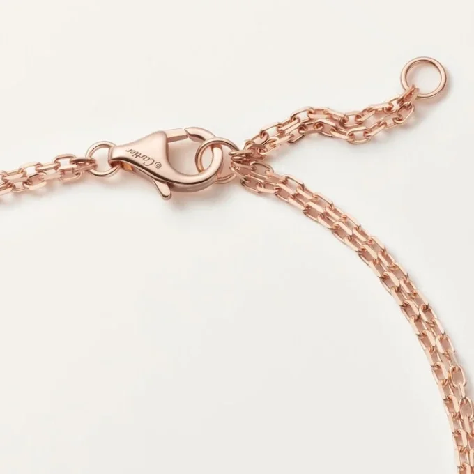 Love-armband, på kedja, 2 diamanter