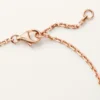Love-armband, på kedja, halvpavé