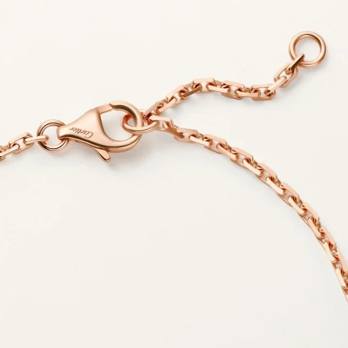 Love-armband, på kedja, halvpavé