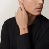 Love-armband, på kedja, pavé