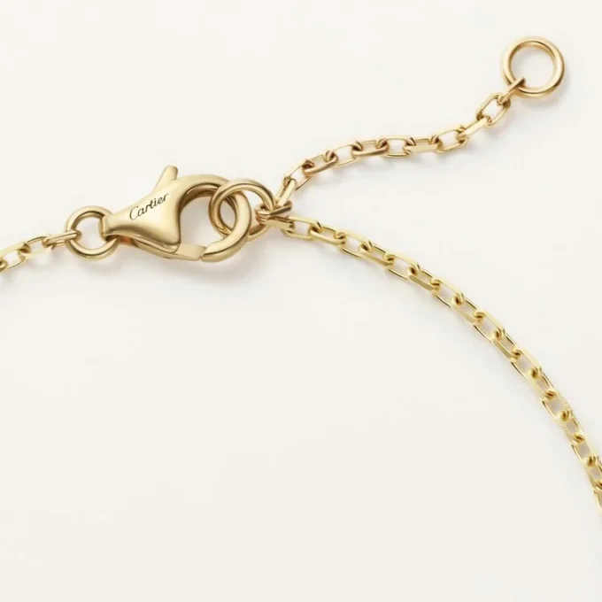 Love-armband, på kedja, pavé
