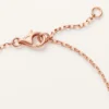 Love-armband, på kedja, pavé