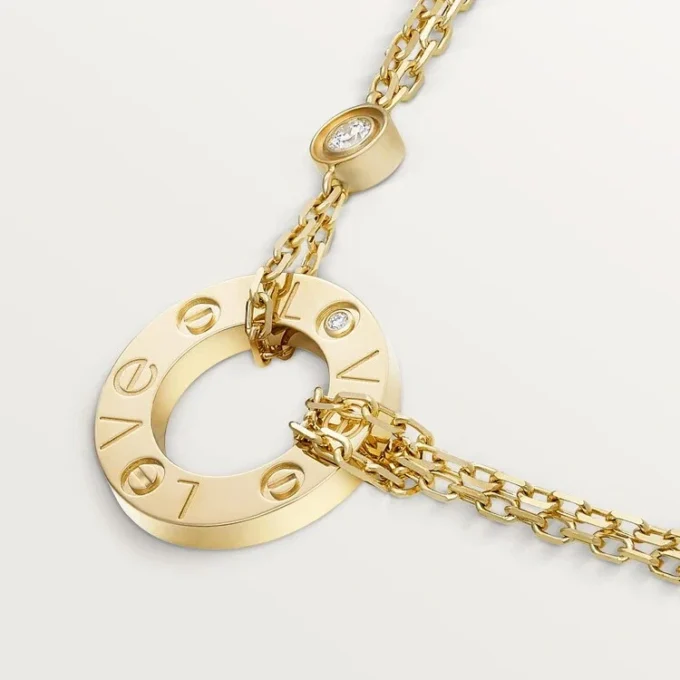 Love diamanthalsband, gult guld | Cartier Us