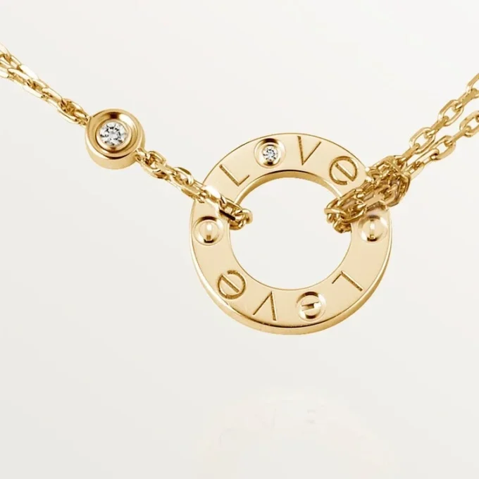 Love diamanthalsband, gult guld | Cartier Us