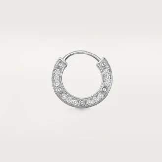 Love enkelörhänge – vitguld, diamant – Cartier