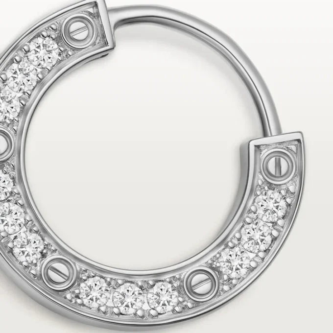 Love enkelörhänge – vitguld, diamant – Cartier Love enkelörhänge – vitguld, diamant – Cartier