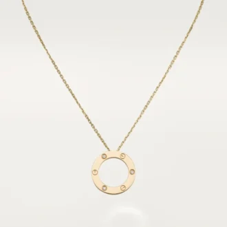 Love-halsband, 3 diamanter – gult guld, diamanter – Cartier