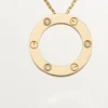 Love-halsband, 3 diamanter – gult guld, diamanter – Cartier Love-halsband, 3 diamanter – gult guld, diamanter – Cartier