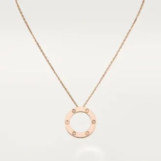 Love-halsband, 3 diamanter – Roséguld, diamanter – Cartier