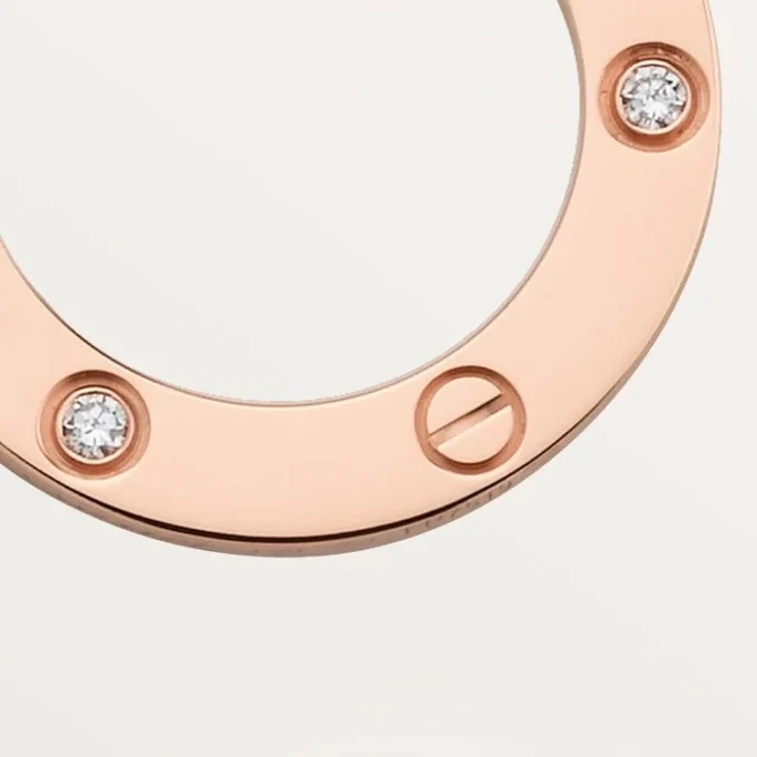 Love-halsband, 3 diamanter – Roséguld, diamanter – Cartier Love-halsband, 3 diamanter – Roséguld, diamanter – Cartier