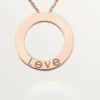 Love-halsband, 3 diamanter – Roséguld, diamanter – Cartier Love-halsband, 3 diamanter – Roséguld, diamanter – Cartier