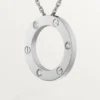 Love-halsband, 3 diamanter – vitguld, diamanter – Cartier Love-halsband, 3 diamanter – vitguld, diamanter – Cartier