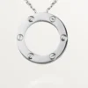 Love-halsband, 3 diamanter – vitguld, diamanter – Cartier Love-halsband, 3 diamanter – vitguld, diamanter – Cartier