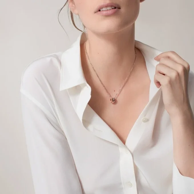 Love-halsband, 6 diamanter – Roséguld, Vitguld, Diamanter – Cartier Love-halsband, 6 diamanter – Roséguld, Vitguld, Diamanter – Cartier