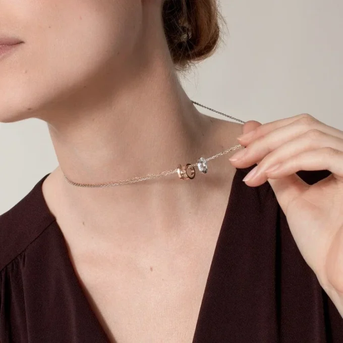 Love-halsband, 6 diamanter – Roséguld, Vitguld, Diamanter – Cartier Love-halsband, 6 diamanter – Roséguld, Vitguld, Diamanter – Cartier