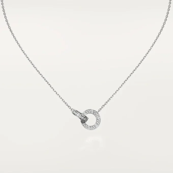 Love-halsband, diamantbelagt – vitguld, diamanter – Cartier Love-halsband, diamantbelagt – vitguld, diamanter – Cartier