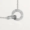 Love-halsband, diamantbelagt – vitguld, diamanter – Cartier Love-halsband, diamantbelagt – vitguld, diamanter – Cartier