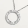 Love-halsband, diamantbelagt – vitguld, diamanter – Cartier Love-halsband, diamantbelagt – vitguld, diamanter – Cartier
