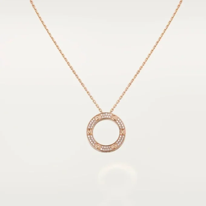 Love-halsband – rosa guld, diamanter – Cartier Love-halsband – rosa guld, diamanter – Cartier