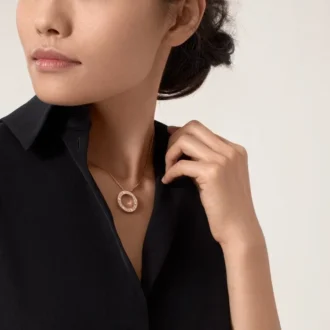 Love-halsband – rosa guld, diamanter – Cartier