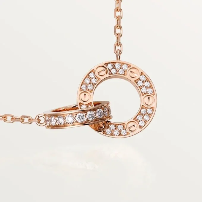 Love-halsband – Roséguld, diamanter – Cartier Love-halsband – Roséguld, diamanter – Cartier