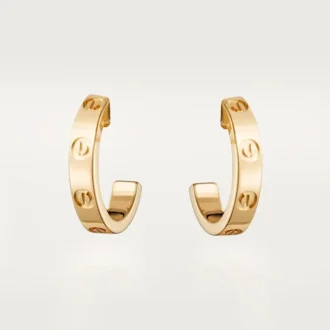 Love Hoop-örhängen – gult guld, liten modell | Cartier Us