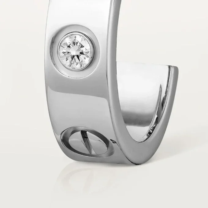 Love-örhängen, 2 diamanter – vitguld, diamanter – Cartier Love-örhängen, 2 diamanter – vitguld, diamanter – Cartier