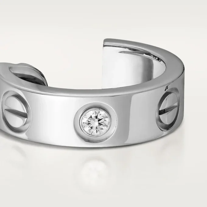 Love-örhängen, 2 diamanter – vitguld, diamanter – Cartier Love-örhängen, 2 diamanter – vitguld, diamanter – Cartier