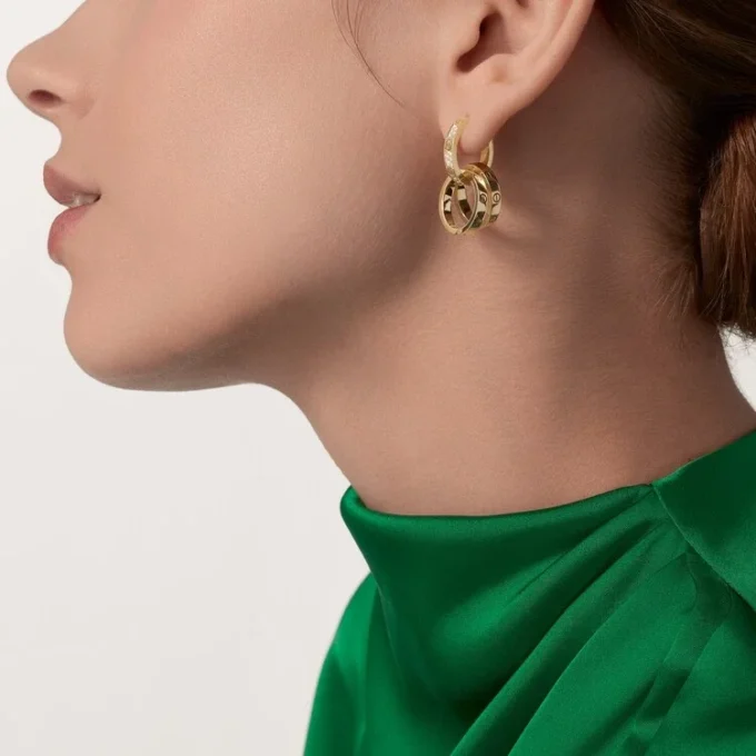 Love-örhängen, Multiwear, halvpavé Love-örhängen, Multiwear, halvpavé