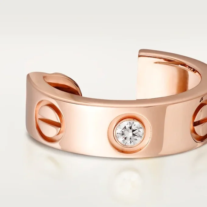 Love-örhängen – rosa guld, diamanter – Cartier Love-örhängen – rosa guld, diamanter – Cartier