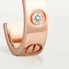 Love-örhängen – rosa guld, diamanter – Cartier Love-örhängen – rosa guld, diamanter – Cartier