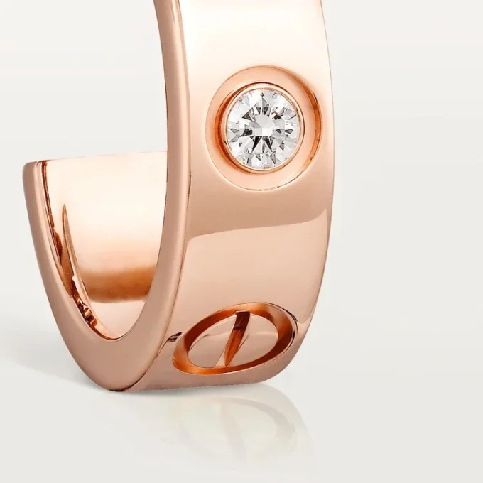 Love-örhängen – rosa guld, diamanter – Cartier Love-örhängen – rosa guld, diamanter – Cartier