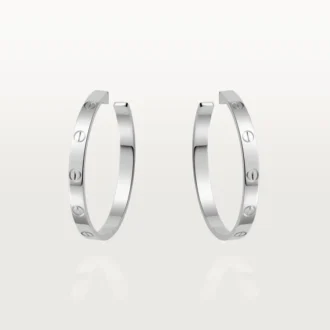 Love-örhängen – vitguld – Cartier