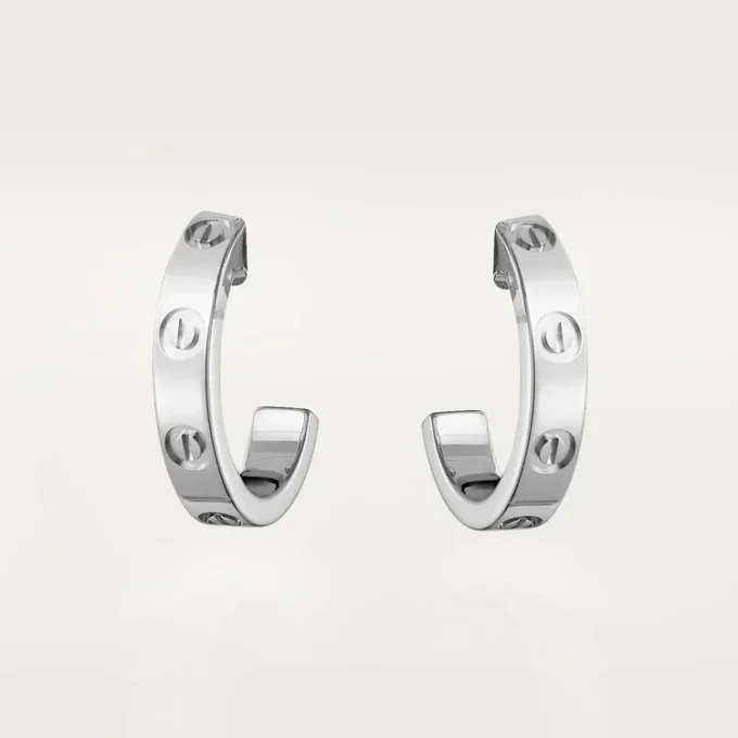 Love-örhängen – vitguld – Cartier