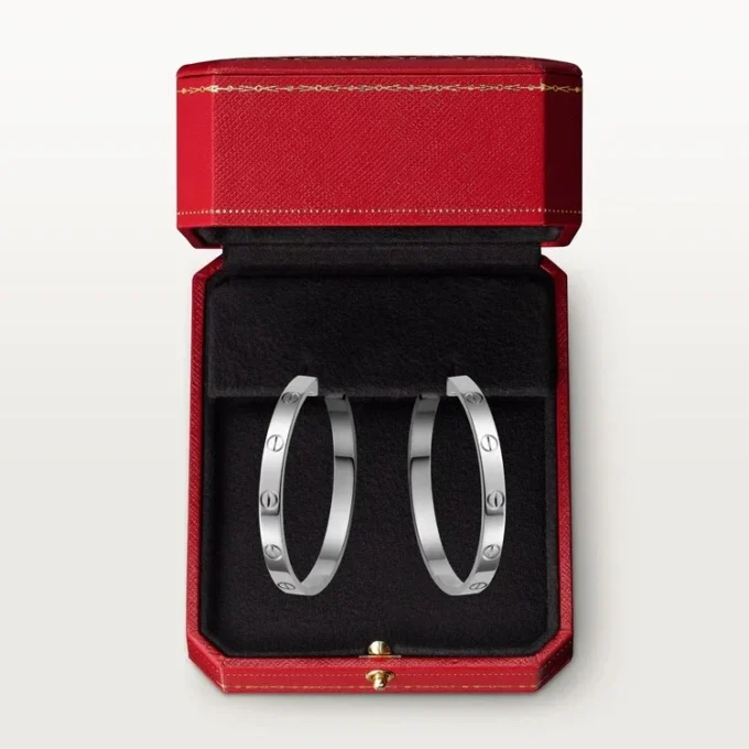Love-örhängen – vitguld – Cartier