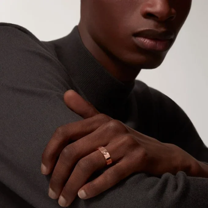 Love-ring, 3 diamanter – Roséguld, diamanter – Cartier Love-ring, 3 diamanter – Roséguld, diamanter – Cartier