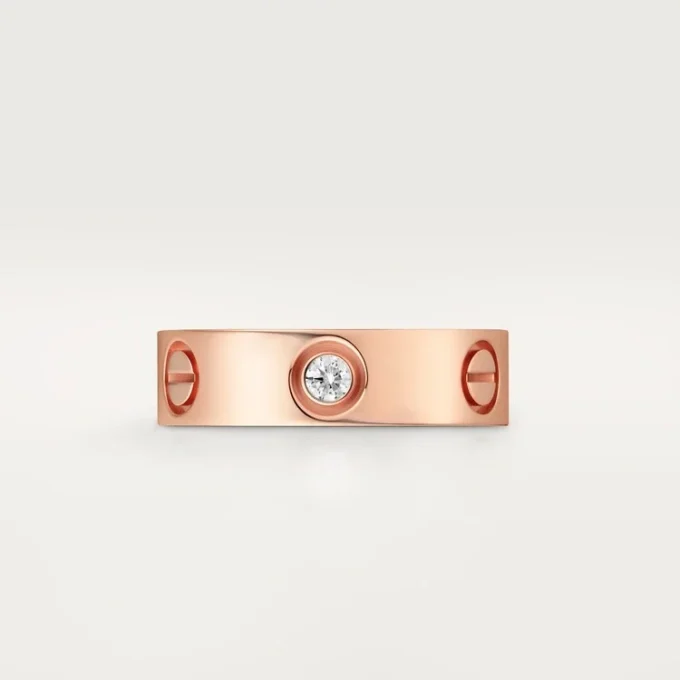 Love-ring, 3 diamanter – Roséguld, diamanter – Cartier Love-ring, 3 diamanter – Roséguld, diamanter – Cartier